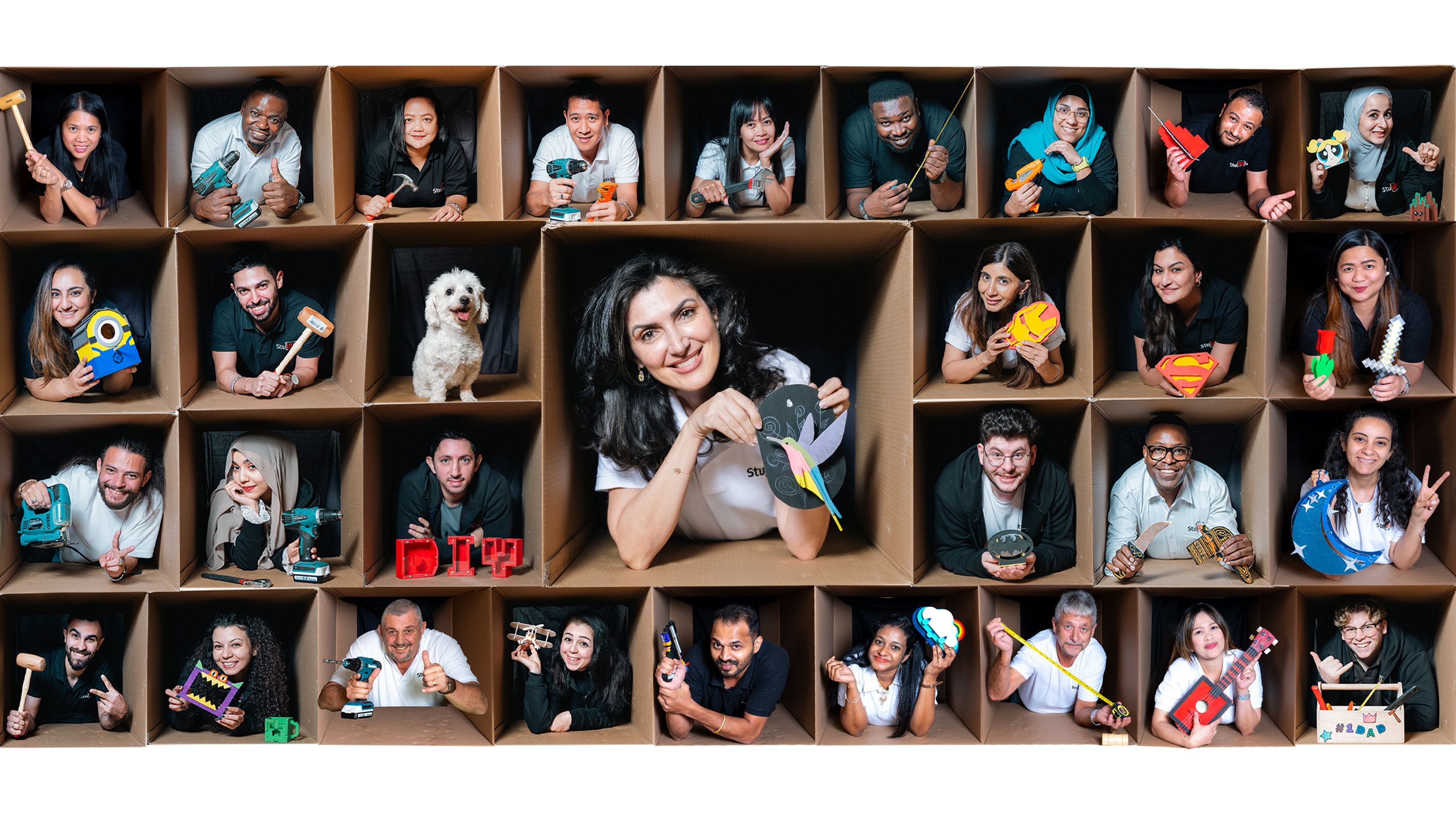 team collage